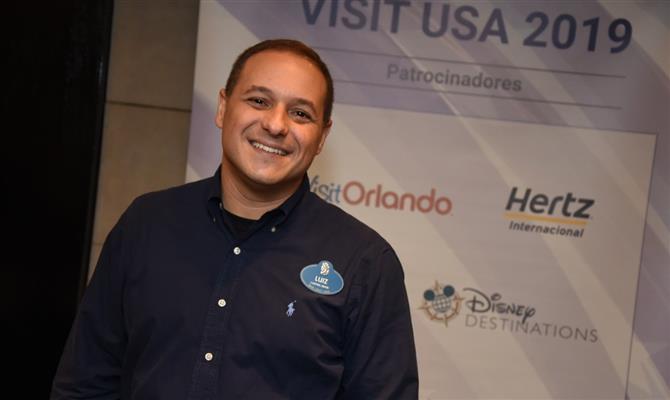 O gerente de Vendas de Disney Destinations no Brasil, Luiz Araujo Junior
