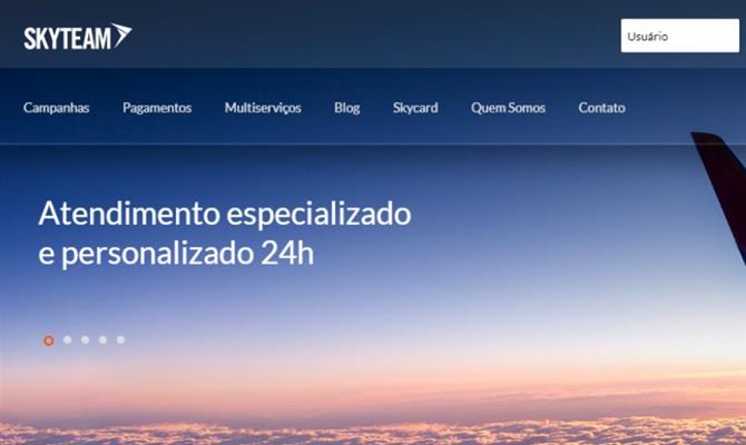 Novo site da Skyteam Consolidadora agrega produtos e serviços