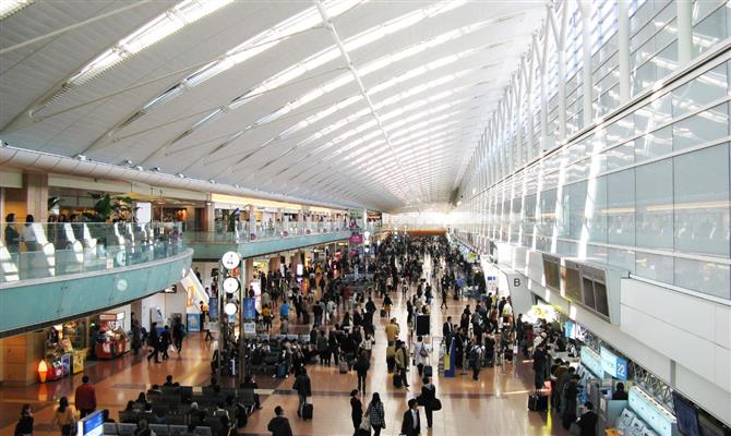 Aeroporto de Haneda recebe mais de 75 milhões de passageiros por ano