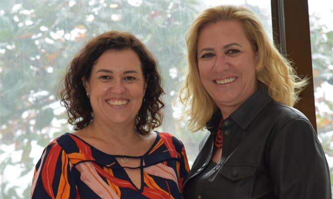 Patricia Thomas e Viviânne Martins, da Academia de Viagens Corporativas