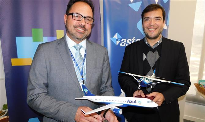 O CEO da Asta, Adalberto Bogsan, e o diretor de Alianças da Azul, Marcelo Bento Ribeiro