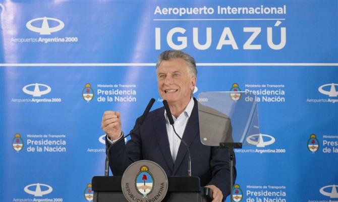 Presidente da Argentina destaca importância do novo voo