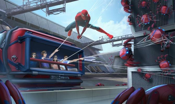 Atração do Homem-Aranha no parque Disney California Adventure abre em 2020