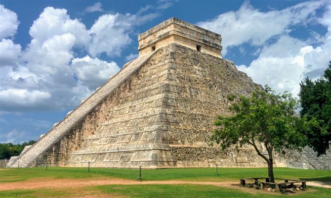 Pirâmide de Chichen Itza, no Yucatán