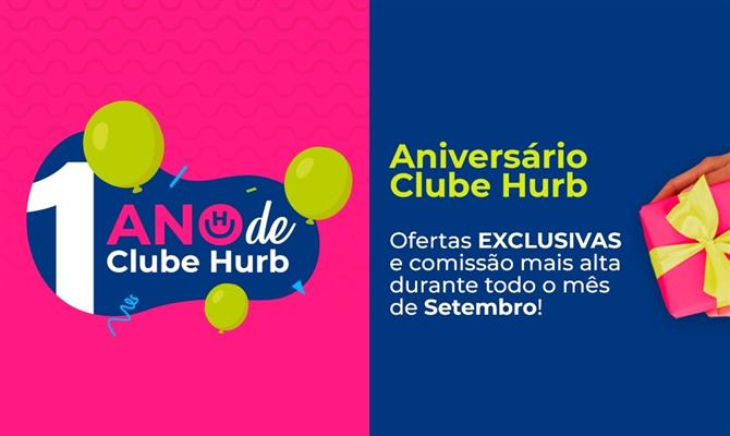 Setembro é o mês de aniversário do Clube Hurb, programa de afiliados do Hotel Urbano