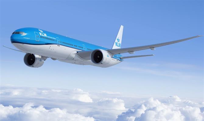 O 777-300ER, da KLM: companhia encomendou mais duas aeronaves do modelo