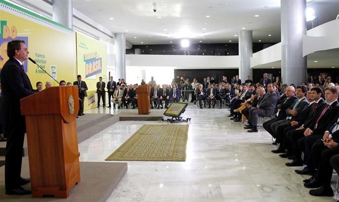 Presidente da República, Jair Bolsonaro participou da solenidade 