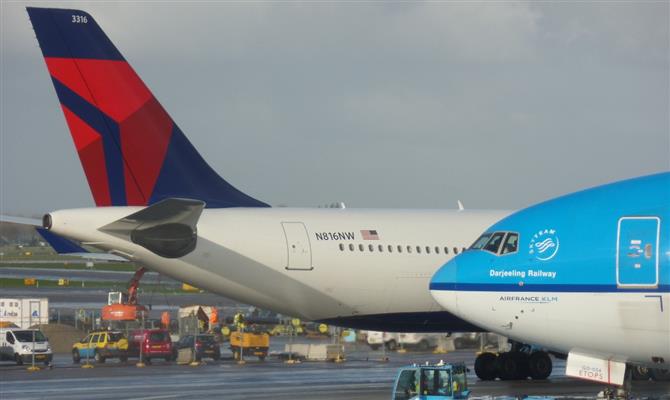 KLM é uma das aéreas parceiras da Delta Air Lines