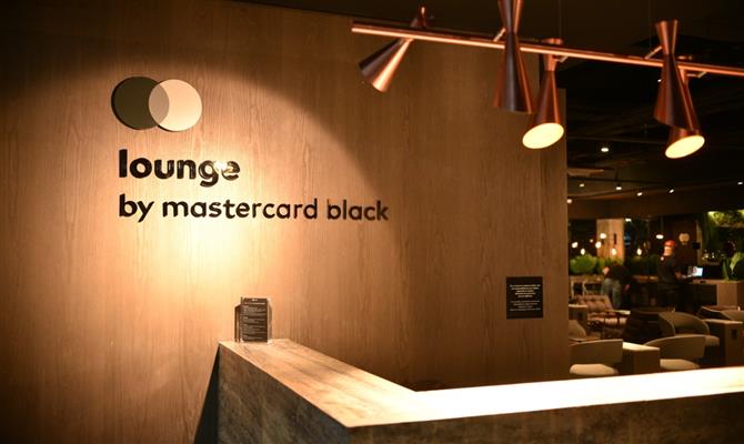 Recepção do novo lounge da Mastercard