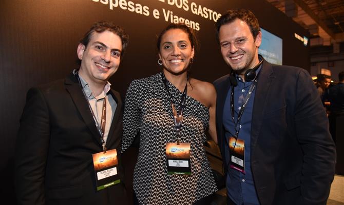 Ricardo Bechara (SAP Concur), Mirela Siani (Vale) e Rodrigo Cezar (Roche)