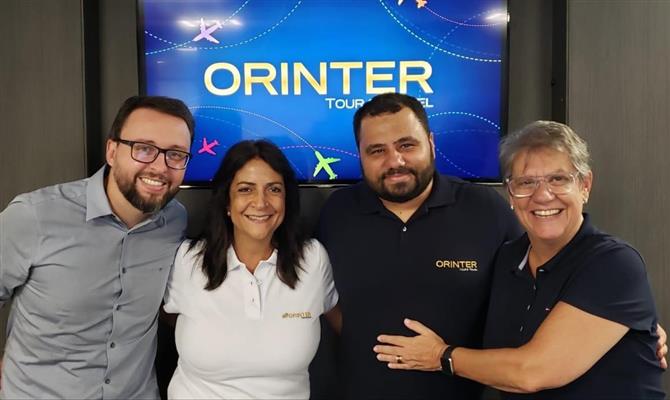 Roberto Sanches, Rose Franchini, Daniel Firmino e Ana Maria Berto, da Orinter