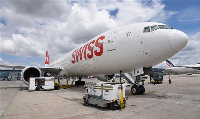 Rota da Swiss entre São Paulo e Zurique será uma das doze em que tarifa será testada