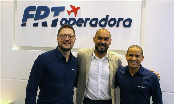 Joaquim Ferreira, Madson Silva e Thales Paiva, da FRT Operadora