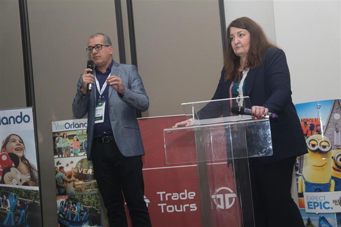 Ricardo Campos e Magda Nassar, da Trade Tours