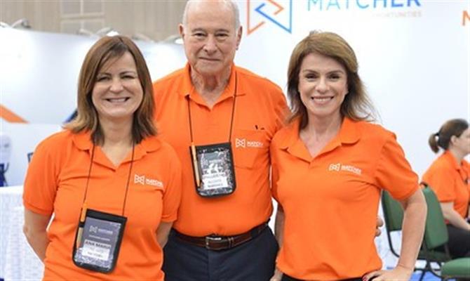 Os sócios-diretores da Matcher: Ana Maria Donato, Guillermo Alcorta e Jeanine Pires