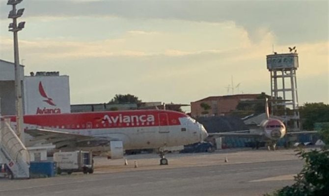 Aeronaves da Avianca Brasil no Aeroporto de Congonhas