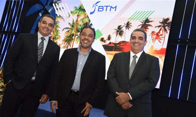 Breno Mesquita, Claudio Jr. e Bruno Mesquita, da JPA Trval Market