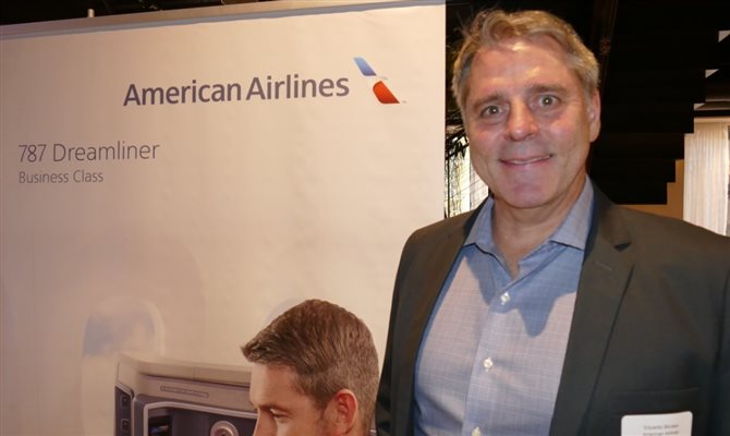Eduardo Moraes, da American Airlines, que transportou o grupo