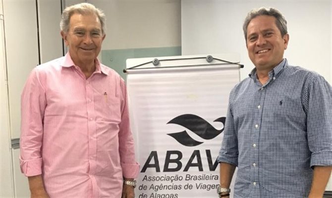 Afrânio Lages e Carlos Palmeira, da Abav Alagoas