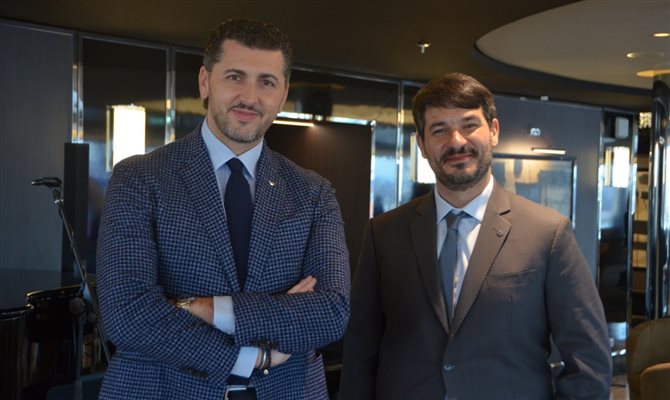 Achille Staiano, vice-presidente global da Vendas da MSC Cruzeiros, e Ignacio Palacios, diretor de Vendas e Revenue no Brasil