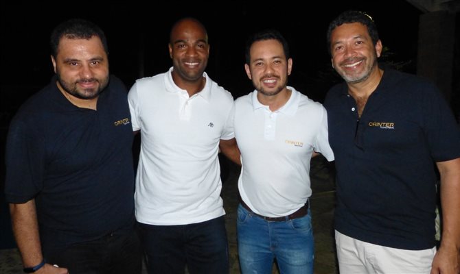 Daniel Firmino, Julival Santos, Rodrigo Okama e Jorge Souza, da Orinter