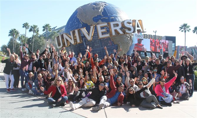 Agentes de viagens se encontram em Orlando para uma imersão nos parques da Universal Studios