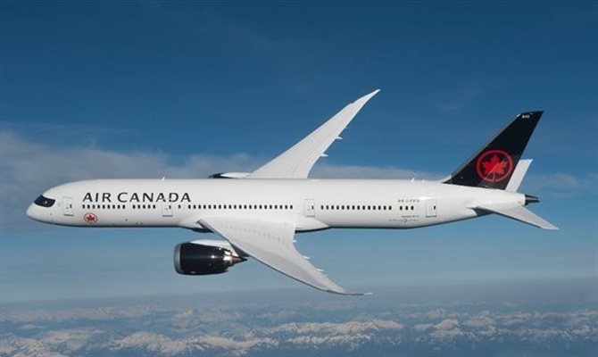 Bilhetes da Air Canada emitidos até 15 de abril de 2020 poderão ser remarcados sem multa