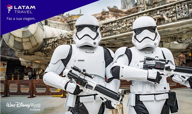 A ação faz parte da campanha que convida clientes a conhecer a nova área Star Wars: Galaxy’s Edge no Disney’s Hollywood Studios