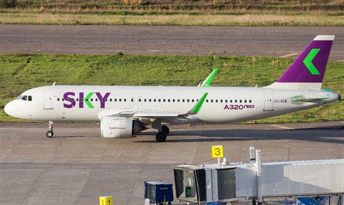 Sky Airlines terá programações com saídas de São Paulo e Rio de Janeiro a partir de 28 de setembro