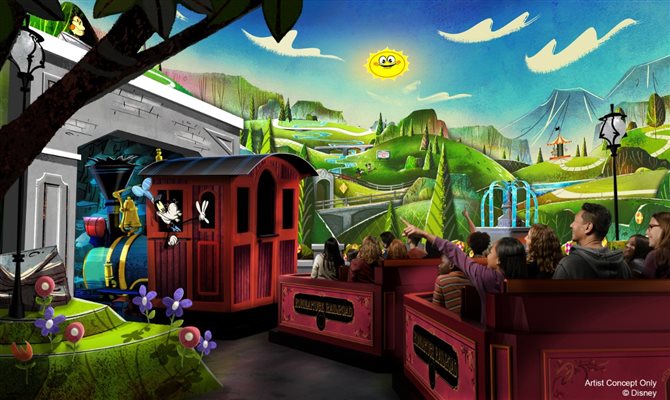 O Mickey & Minnie’s Runaway Railway estreia em 4 de março, no Disney's Hollywood Studios