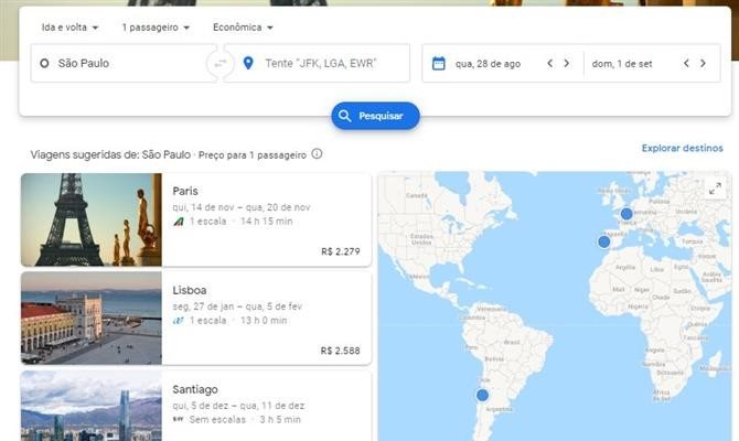 Google Travel, a plataforma do Google destinada a viagens, agências e hotéis
