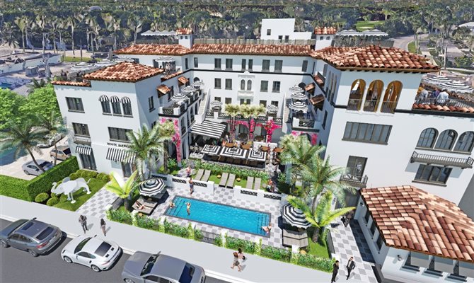 O hotel boutique White Elephant Palm Beach terá duas suítes na cobertura com terraços e vistas da costa