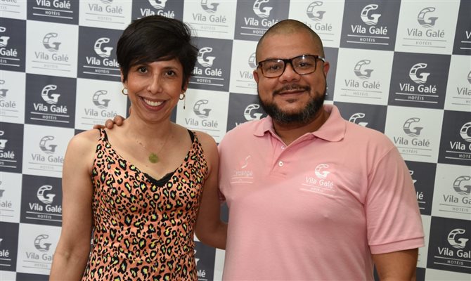 Fernanda Santos, gerente geral do Vila Galé Rio de Janeiro, e Flávio Manoel, responsável pelo Marketing da rede