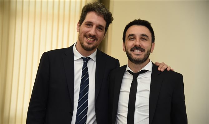 Os subsecretários do Ministério de Esportes e Turismo da Argentina Andrés Krymer (Promoção Turística) e Leandro Martín Balasini (Relações Institucionais)