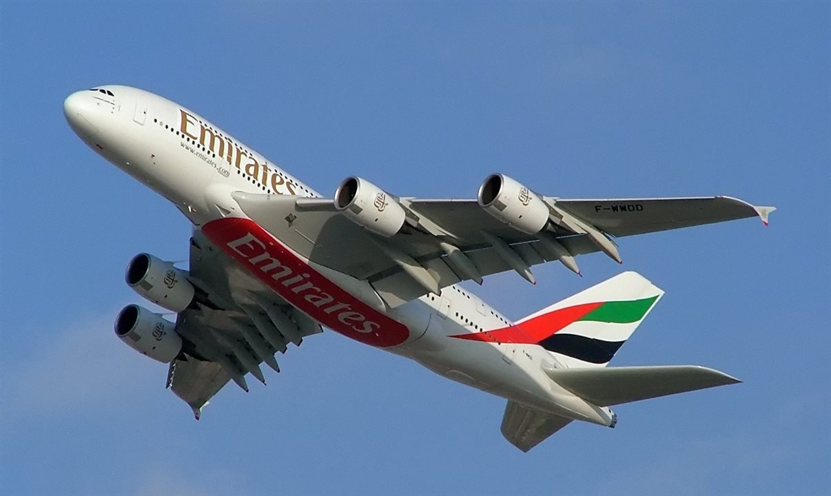 A rota diária será realizada com o Airbus A380