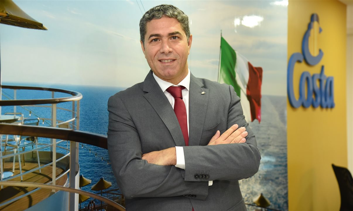 Dario Rustico, presidente executivo da Costa Cruzeiros para a América do Sul e Central