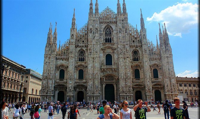 Milão é um dos principais destinos da Itália