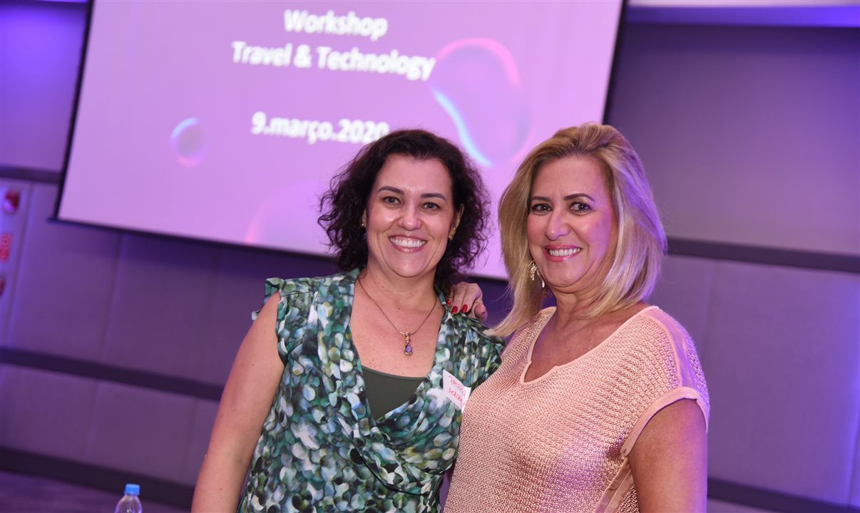 Patricia Thomas e Viviânne Martins, da Academia de Viagens Corporativas