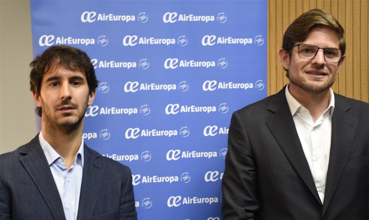 João Pita (GRU Airport) e Gonzalo Romero (Air Europa)