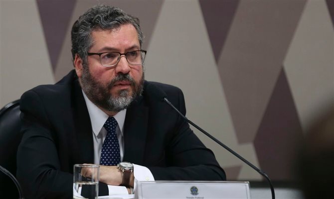O ministro das Relações Exteriores, Ernesto Araújo