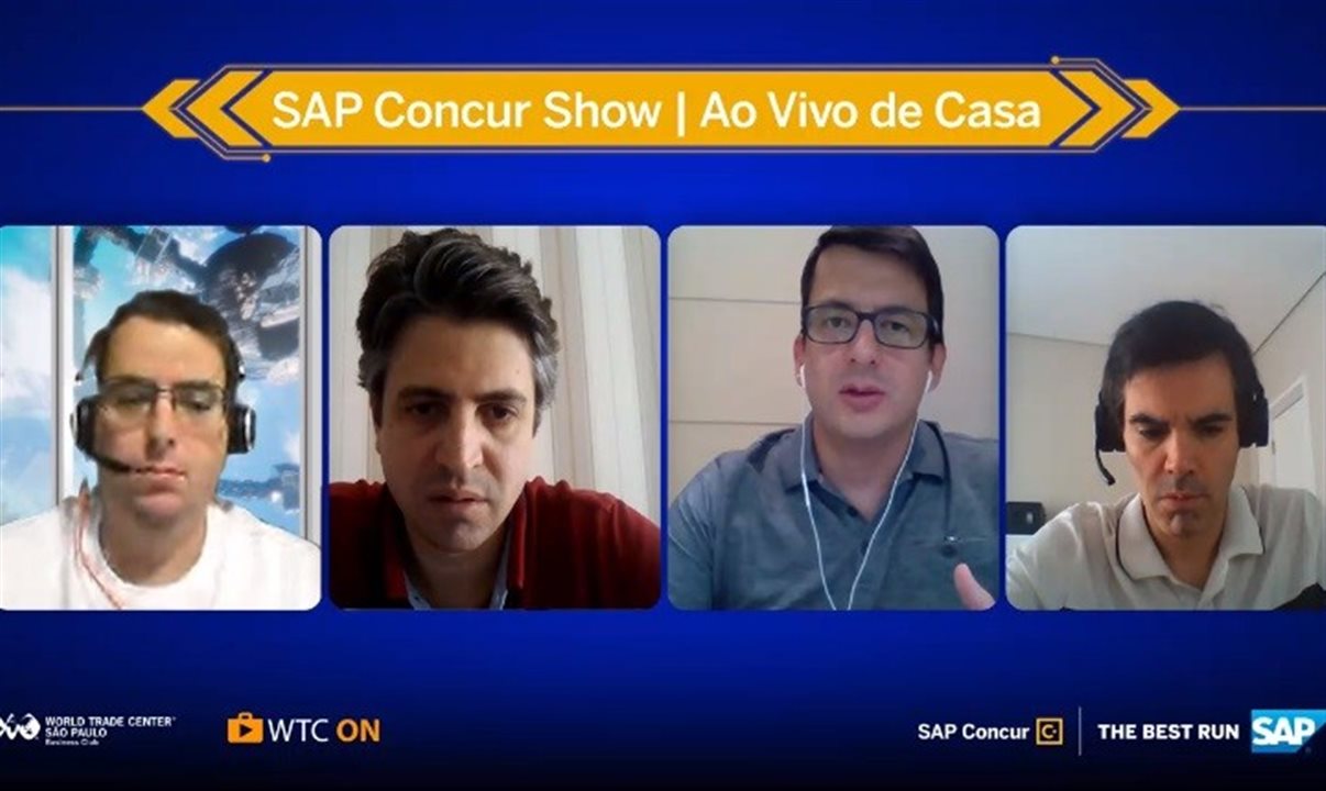 Rodrigo Murad (SAP Concur), Alexandre Palmieri (WTC Business Club), Paulo Mendes (SAP Brasil) e Eric Alencar (Grupo Oncoclínicas)