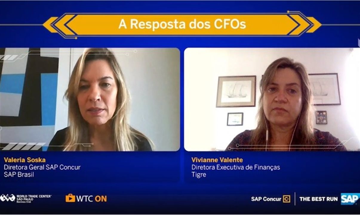 Valeria Soska, da SAP Concur, e Vivianne Valente, do Grupo Tigre