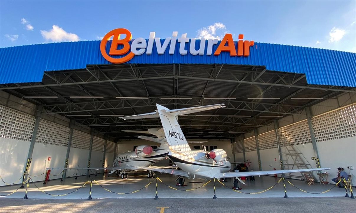 Hangar da Belvitur Air já está pronto no Aeroporto da Pampulha