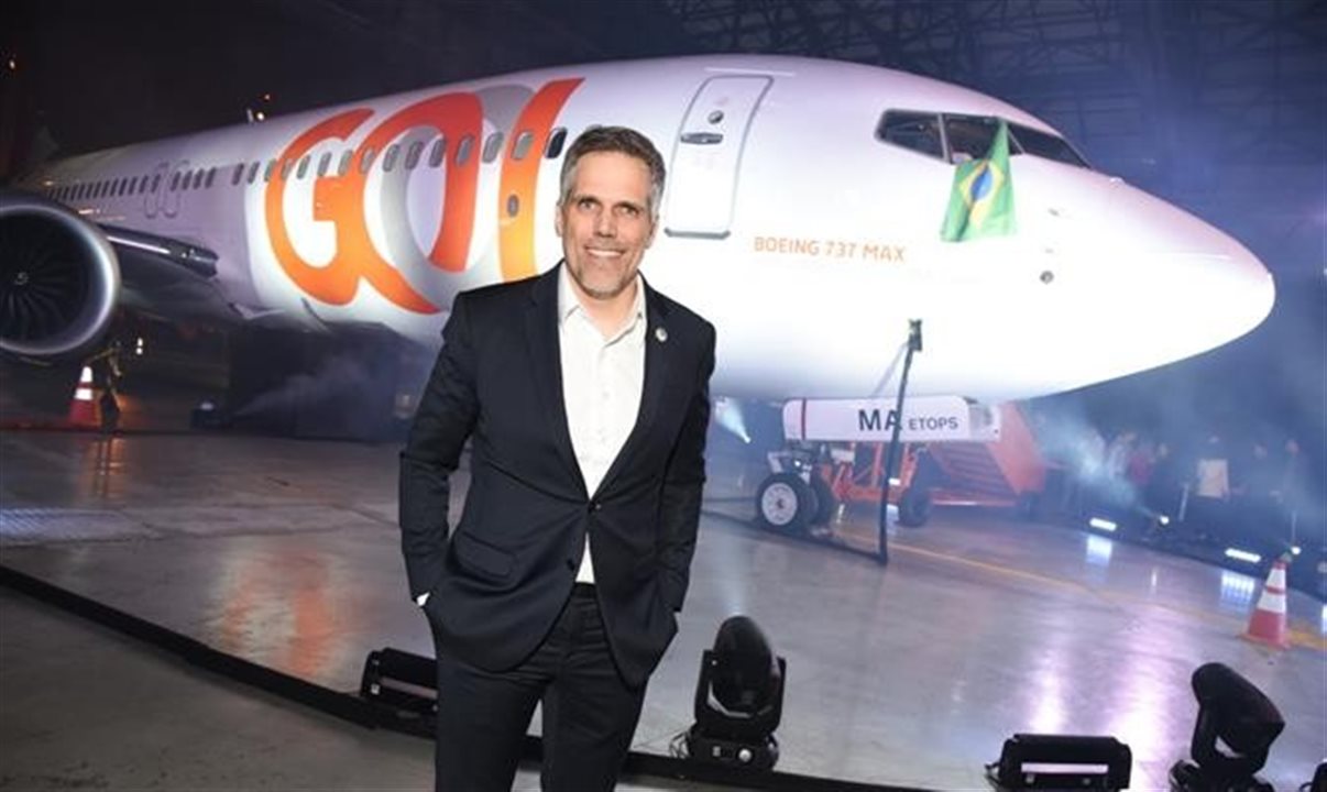 Paulo Kakinoff, CEO da Gol, quando o primeiro Max foi apresentado no Brasil