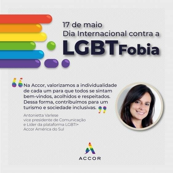 Além de contar com um comitê LGBT+, a Accor foi premiada por seu compromisso com a diversidade LGBT+