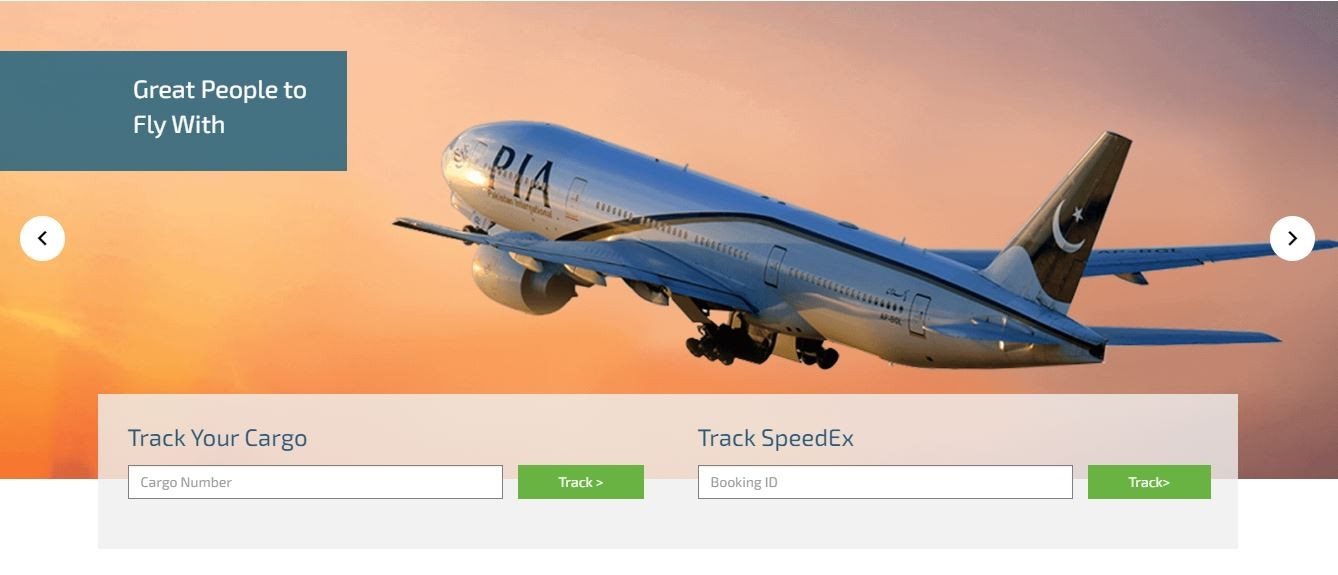 Reprodução site da Pakistan International Airlines