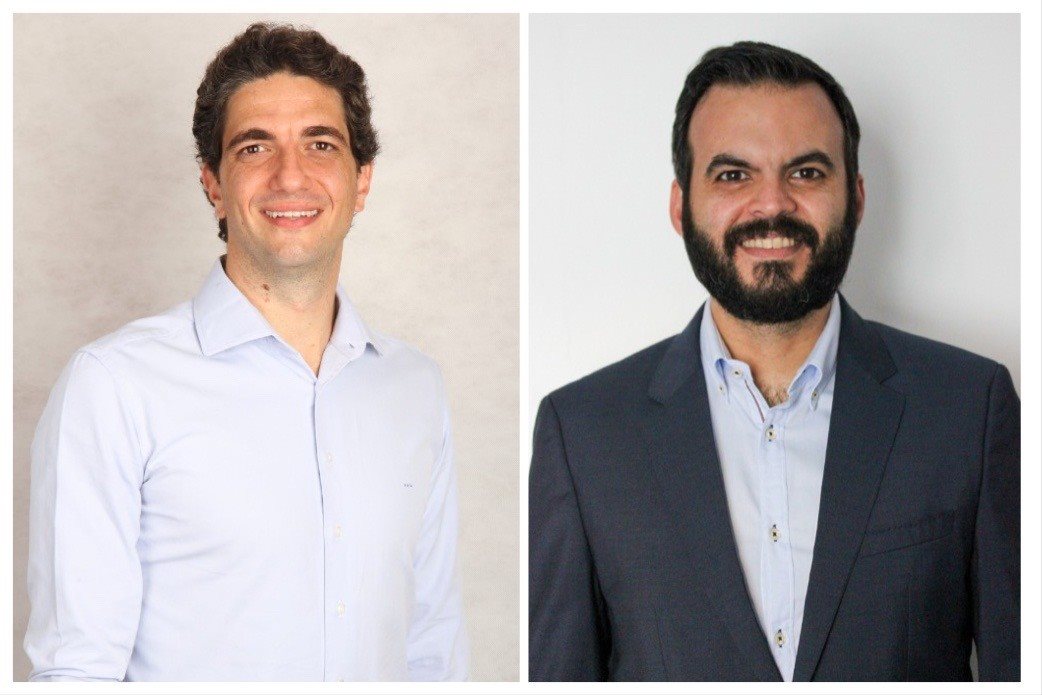 Rafael Walker, novo diretor global de Customer Care, e Mauro Peneda, novo diretor de Aeroportos Brasil da Latam Airlines