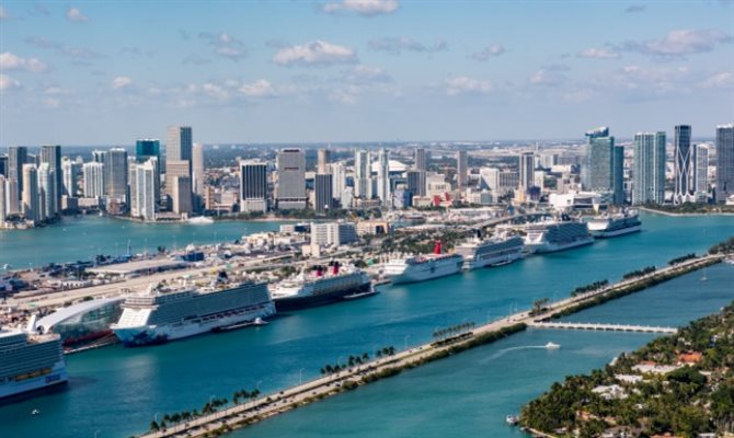 O lucro operacional bruto por quarto disponível de Miami superou os níveis de 2019 em 14%