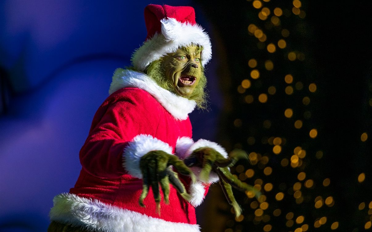 Grinch fará aparições nos parques da Universal em Orlando