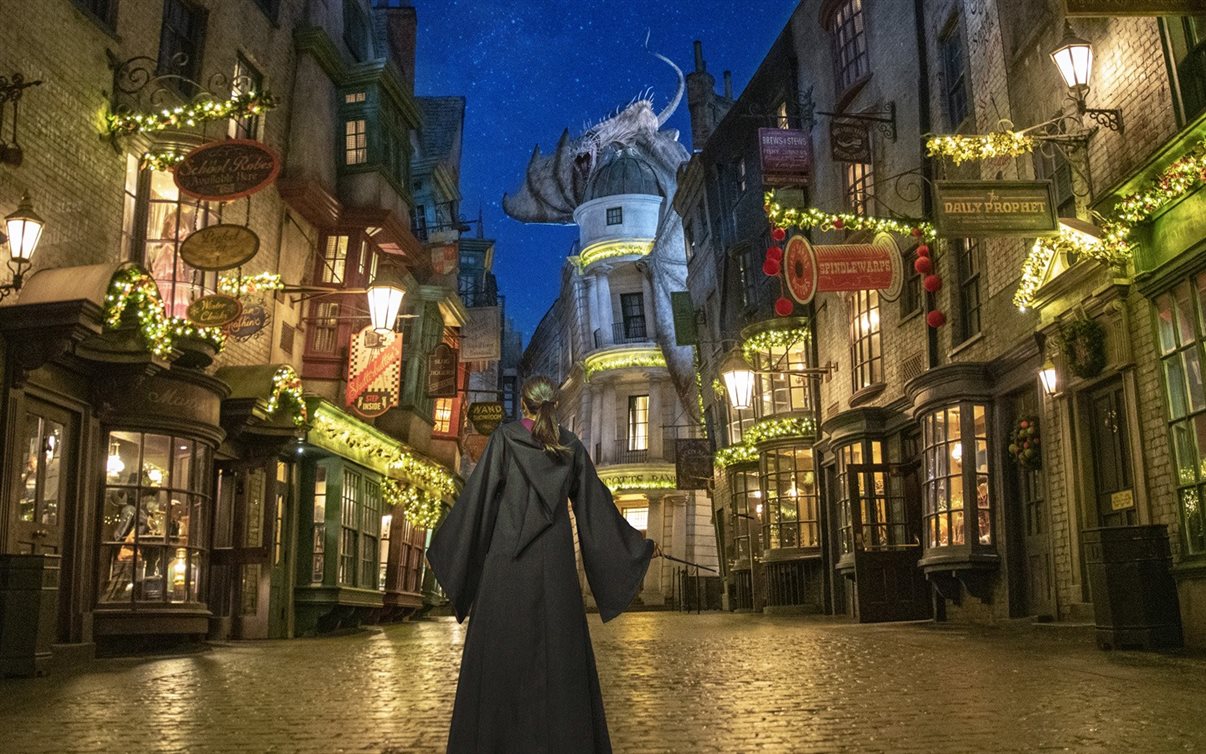 Entre as experiências inclusas está uma exibição exclusiva de “A Magia do Natal no Castelo de Hogwarts”